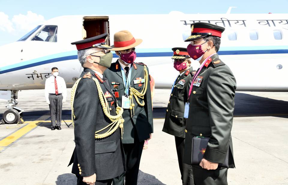 भारतीय सेनाध्यक्ष नरवणे काठमाडौंमा